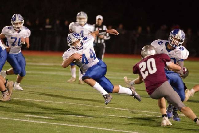 Kittatinny ball carrier Jacob Mafaro on the move in the first half. Mafaro rushed for one touchdown.