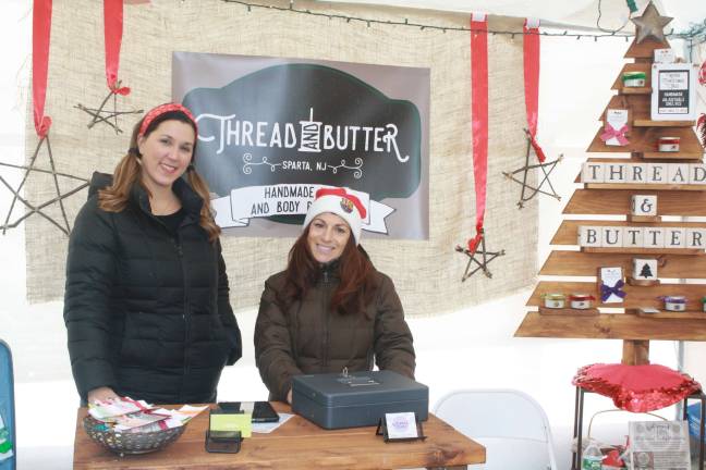 Paper Riley Designs and Whipped Smart combine their businesses of hair accessories and natural body products: Thread &amp; Butter. Owners Courtney Kardoz and Emma Matsinger.