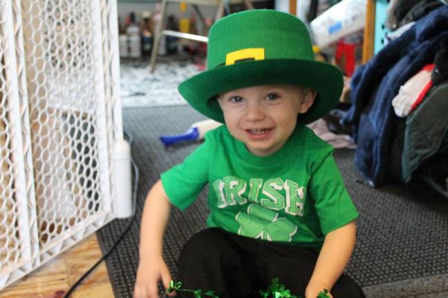 St Patricks Day photoshoot with mommy and daddy!