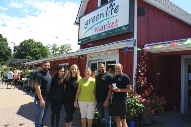 It&#x2019;s a family affair for the Yassin&#x2019;s at Green Life Market. From left, Ameer, Allaa, Brittany, Ramez, Mervet and Kamel. Photos by Rose Sgarlato