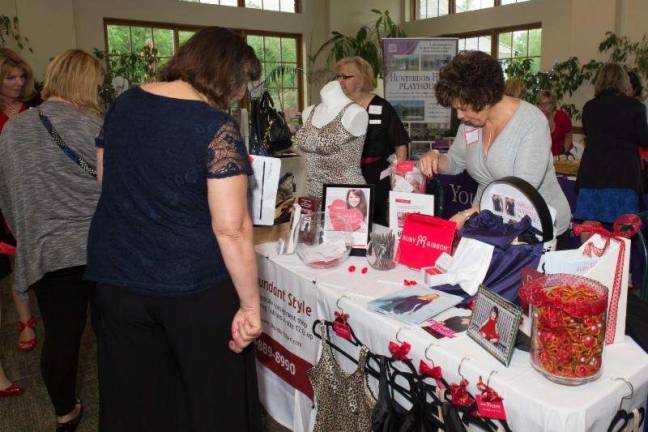 Shoppers and vendors at a Red Shoe fundraiser in April.