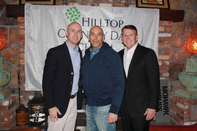 From left, Kevin Folan, Head of School at Hilltop Country Day School, Steve Scro, owner of Mohawk House and Andy Fraser, partner at Laddey Clark &amp; Ryan and chairman of the Board of Trustees at Hilltop. Photo by Rose Sgarlato