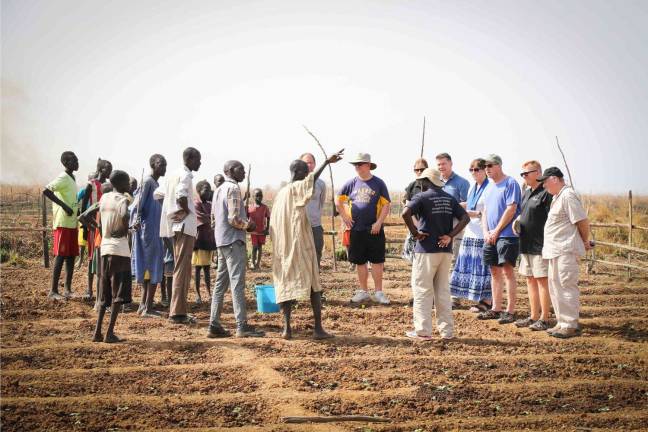 New vegetation sponsored by Samaritan's Purse in South Sudan, thanks to contributions from the Sparta Evangelical Free Church and other churches