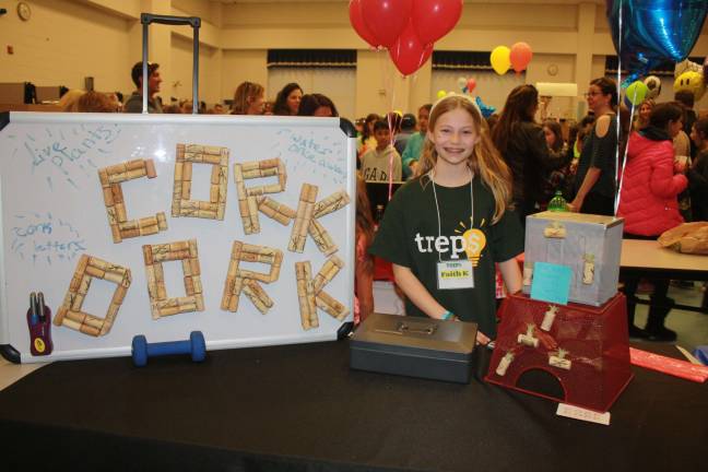 Cork Dork Faith Kelly makes good use of leftover corks with made-to-order letters and plants inside corks.