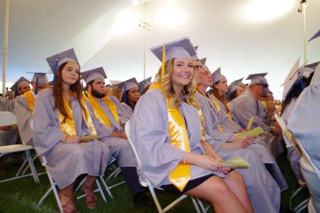 Graduate Brianna Catherine Benecki (Paralegal Studies) of Franklin smiles for the camera.