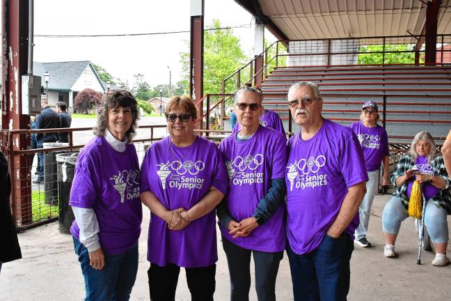 <b>Judy Decker, Linda Columbo, and Diane Cole and Cole of the Montague team.</b>