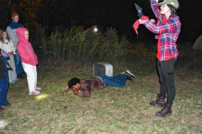 Residents encounter scary scenes on Haunted Ghost Walks on Friday, Oct. 10 in White Lake Fields. (Photos by Maria Kovic)