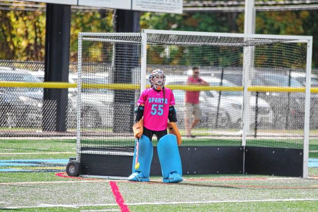 Sparta goalie Kaitlyn Rodriguez made eight saves.