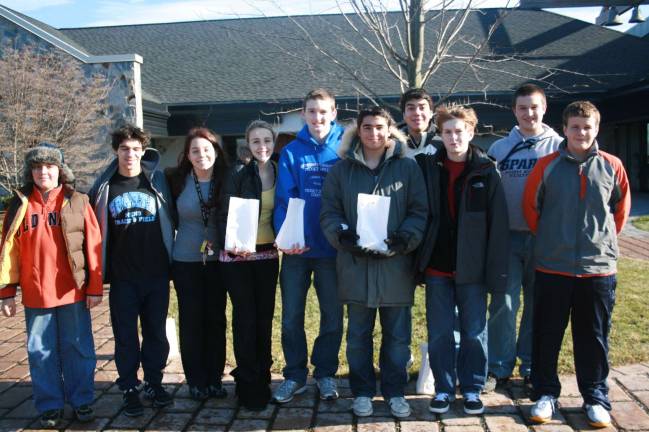 From left: Hunter Roggero, Joey Piccotti, Ashley Markferding, Amanda Markferding, Greg Cooper, Ben Insley, Dominick Bartolomeo, Daniel Smith, Jon Zachok, and Ed Weaver.