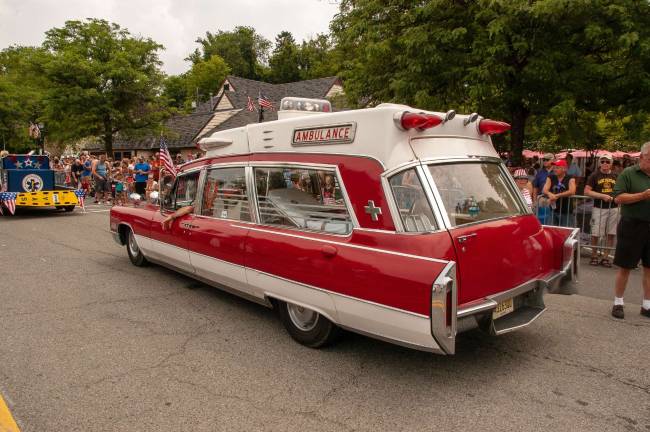 An antique ambulance