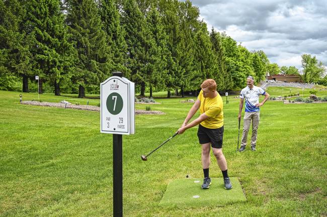 <b>1Club is based on Park Golf, a sport that’s hugely popular in Japan. A course opened this summer at the Mountain Creek Resort in Vernon. (Photo by Madison Freifelder)</b>