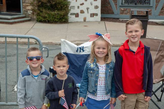 Grant Elig, 3; Tyy Elig, 4; Jade Elig, 5; and Jaxon Elig, 9; all of Sparta