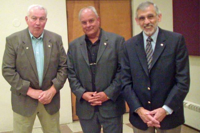 Pictured from left: President- Elect Jack Healey, Vice President Mike Castiglia, and incoming President Frank Cannistra. Not pictured officers are Secretary Dr. John Kirkowski and Treasurer Randy Earl.