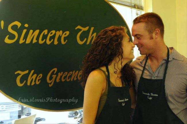 Pete Smith of Sparta, N.J. "Falling in love at a coffee shop."