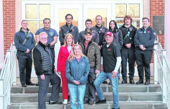 Sparta Township has recognized Fallen Firefighters Week with a proclamation and the lighting town hall in red.