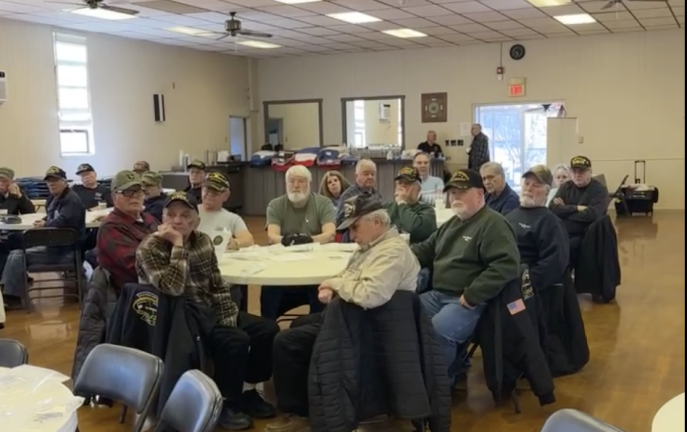 Vietnam War veterans attend a welcome home lunch March 30 at Veterans of Foreign Wars Post 5360 in Newton.