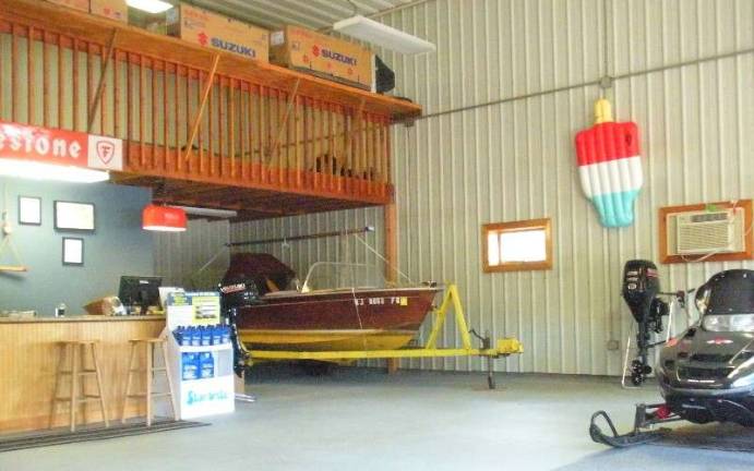 The interior of the new Cranberry Lake Marina, on Rt. 206 in Byram