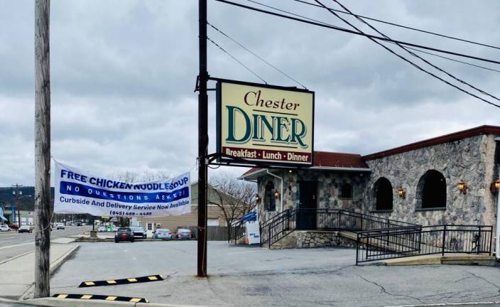 All that matters is your health, says Chester Diner owner Les Wenger. To that end, the Chester Diner is giving away free chicken soup, no questions asked.