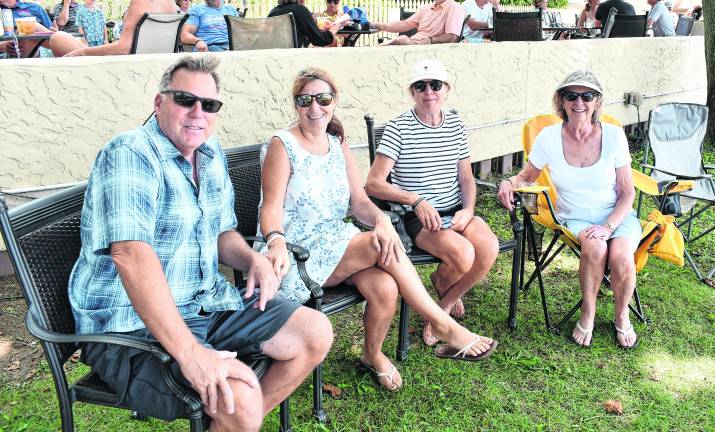 Bill and Robin Wood, Helen Zimmerann and Pat Dermody, all of Lake Mohawk, pose for a photo.