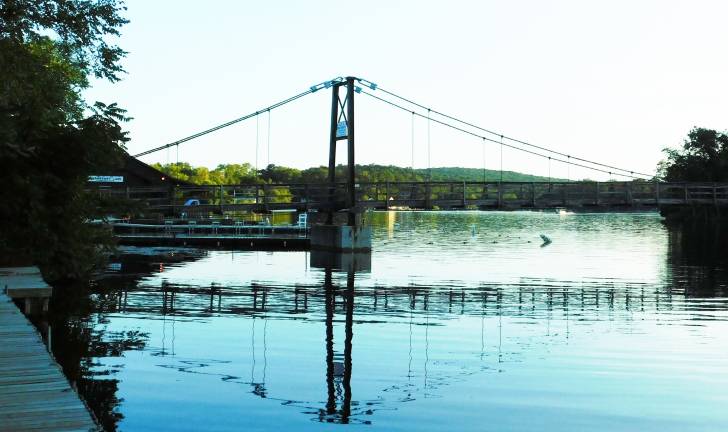 Cranberry Lake pedestrian bridge. (Photo by Mandy Coriston)