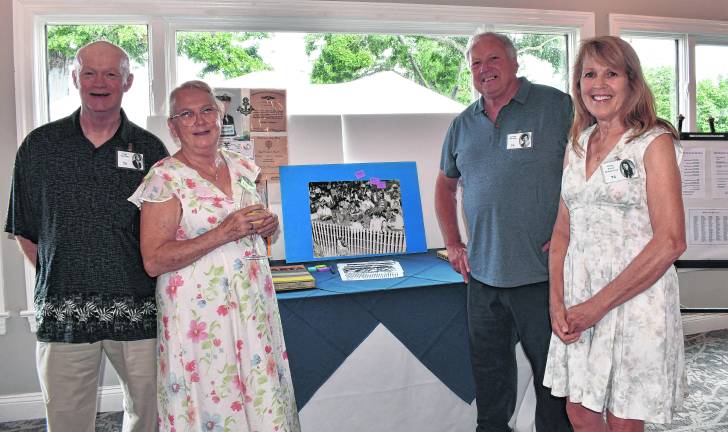 Hugh Van Horn and Marie Van Horn of Fredon, Joseph Blessing of Hamburg and Helen Zimmermann of Wantage pose for a photo.