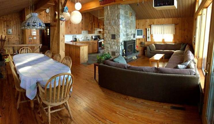 Lake views from wrap-around deck