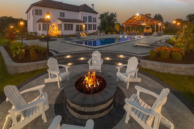$!An easy-to-install fire pit kit and pavers available through Athenia Mason Supply