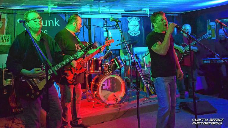 <b>Fire &amp; Water brings classic rock, blues and Southern rock to McQ’s Pub at Lake Lenape in Newton on Saturday night. (Photo by Larry Affelt Photography)</b>