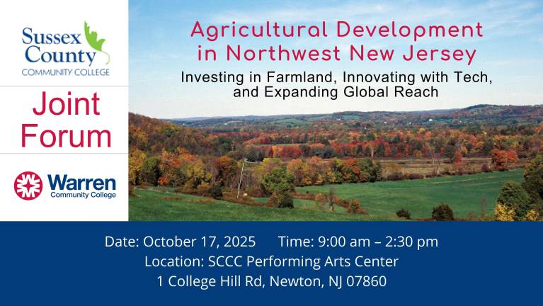 Forum on agricultural development Friday