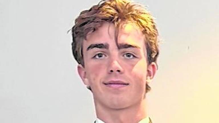 Stone Herbison is shown with his plaque.