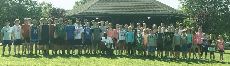 Participants in last year's X-Treme Youth Running Camp Photo by Laurie Gordon