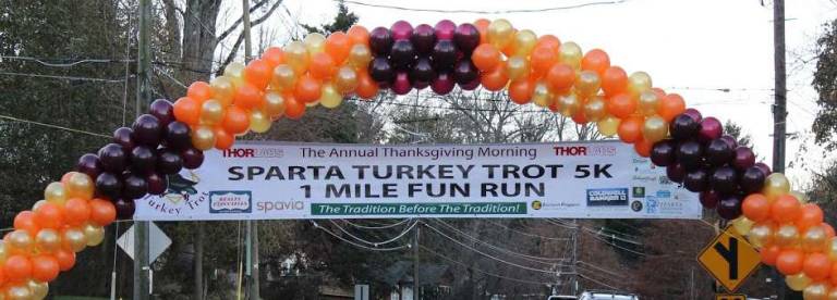 The Nov. 22, 2018 Sparta Turkey Trot 5K and 1-Mile Fun starts and finishes in front of Krogh's Restaurant, which sponsors the event along with many other local businesses. The annual event benefits the Sparta Education Fund.