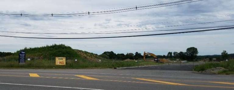 The intersection of Rt. 15 and what will become North Village Rd. A traffic light will be installed at the main entrance to the North Village at Sparta mixed-use development.