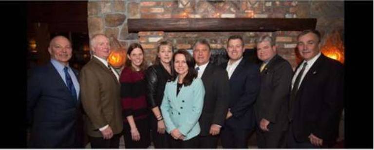SCLOM officials and friends, from left: Tom Ferry, SCLOM Treasurer; Jeff Parrot, County Clerk; Debra Milliken, SCLOM Secretary; Christine Quinn, SCLOM President; Jackie Espinoza, SCLOM Vice President; Gary Chiusano, County Surrogate; Dan Flynn, NJLOM Representative; state Sen. Steve Oroho and state Assemblyman Hal Wirths. Photo provided