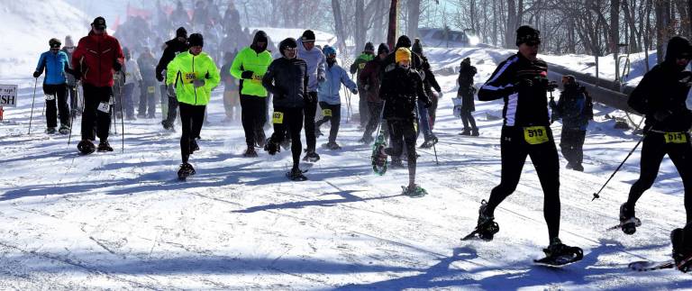 The snowshoe race last year at Mountain Creek Photo by Vera Olinski