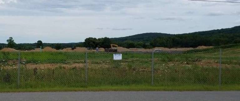 The foundation has been poured for the ShopRite at the North Village at Sparta on Rt. 15.