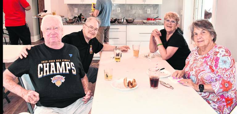 Brian Grace, Larry McKeon, Elisa McKoeon and Delores Grace, all of Sparta, pose for a photo.