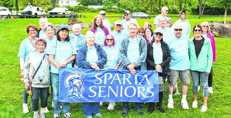 Sparta seniors pose for a photo.