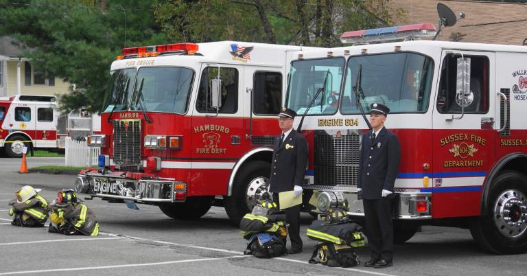 PHOTOS BY VERA OLINSKI The Sussex Fire Department waits for inspection.