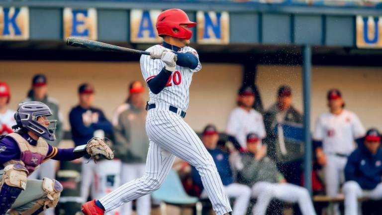 Kevin Putsky, a Pope John graduate, had 47 hits this spring as a senior outfielder for the NJIT baseball team. (Photo courtesy of njithighlanders.com)