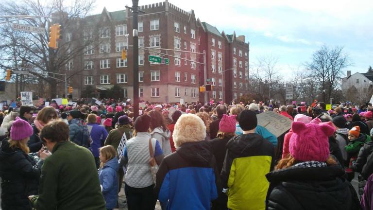 The Morristown March was one part of a day of women's marches throughout the country Photos by Meghan Byers