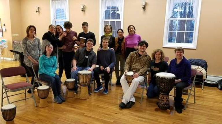Founders, guests and staff. From left, back row - Brenda Fabula, Bernadette Wise, Kelly Keebler, Keir Keebler, Jordan Bryson, Susan Kolb, Laura Dempsey, Lori Gold. Front row - Devany Fabula, Harrison Wise, Arthur Kolb, Andrew Bryson, Teacher Yael Shacham, Michelle Letsche Photos provided