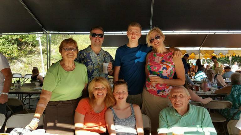 Members of the Weber family. Judge Fredric Weber (bottom right) isa Moose and his daughter, Dr. Heidi Weber (standing behind him) is a Woman of the Moose.