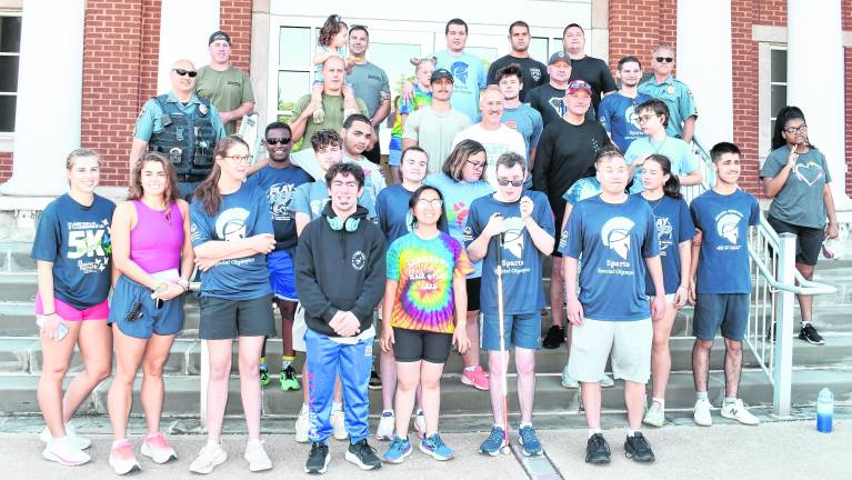Participants inthe 43rd annual law enforcement torch run