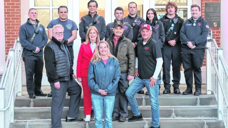 Sparta Township has recognized Fallen Firefighters Week with a proclamation and the lighting town hall in red.