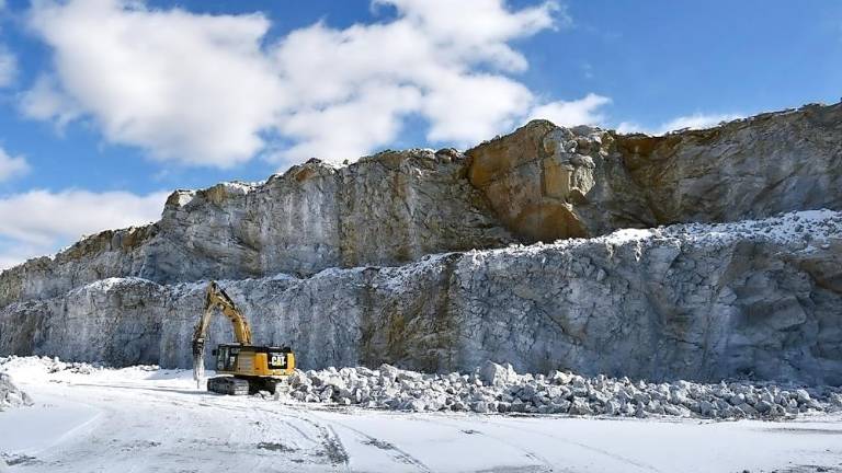 Braen Stone’s 250-foot-deep quarry in Franklin (Photo provided)