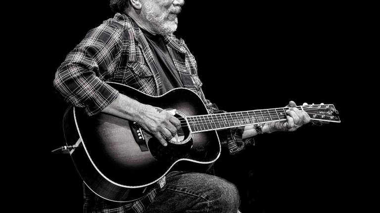 <b>Rock &amp; Roll Hall of Famer Jorma Kaukonen performs Sunday night at the Newton Theatre. (Photo by Scotty Hall)</b>