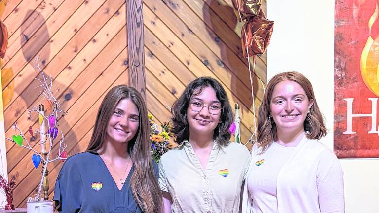 Kate McCall, Julia Juan and Bella Fernandez were awarded scholarships from Sparta United Methodist Church.