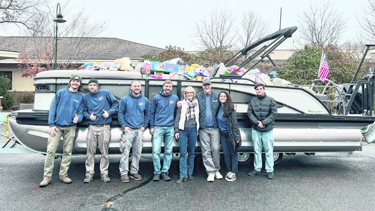 <i><b>Off Shore Marine in Branchville is filling a 24’ boat</b></i> <i><b>with toys on behalf of the Season of Hope Toy Drive.</b></i>