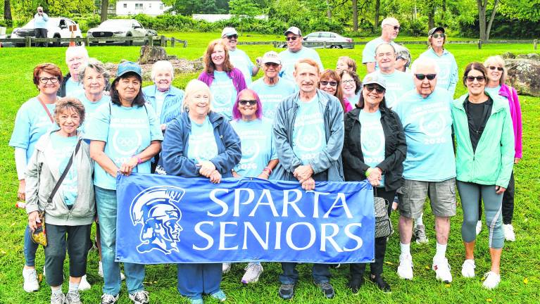 Sparta seniors pose for a photo.